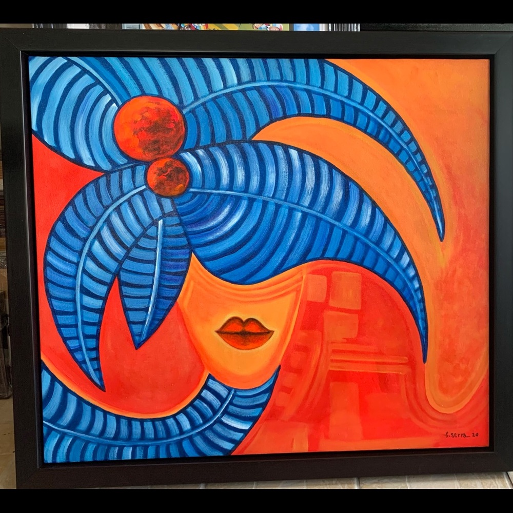Original paint 36”x36” G. Serra